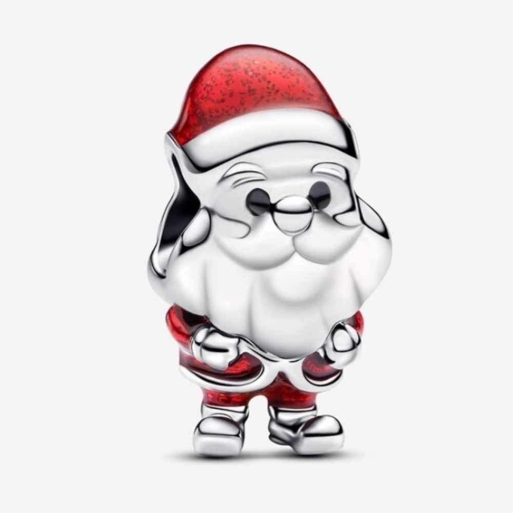 Authentic Pandora Playful Santa Charm